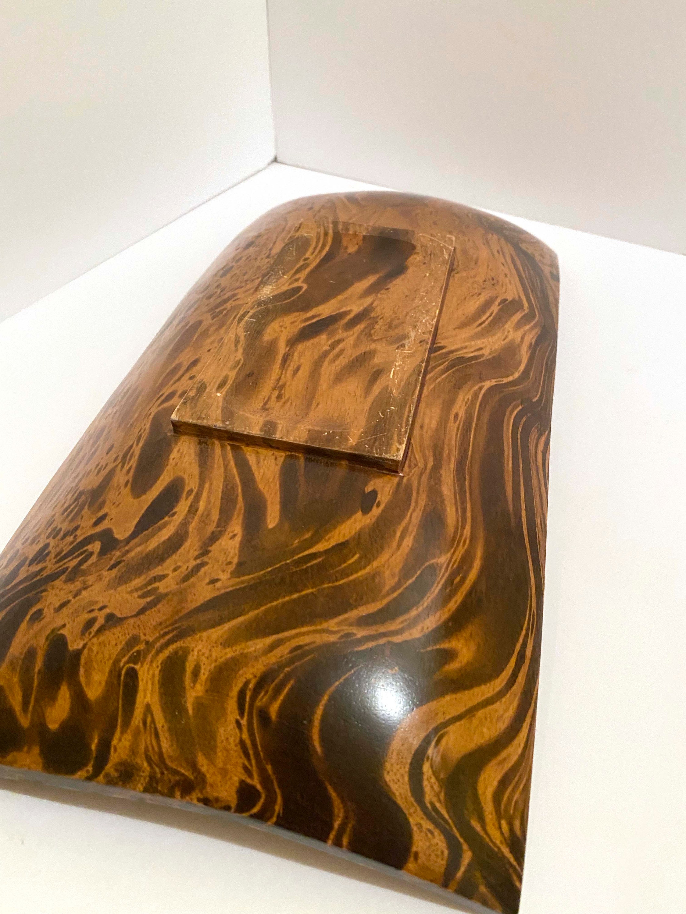 Vintage Wood Grain Tray / Serving dish Etsy