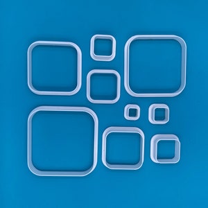 Sharp Rounded Square Cutter - Clay, Fondant, Cookie, Jewelry