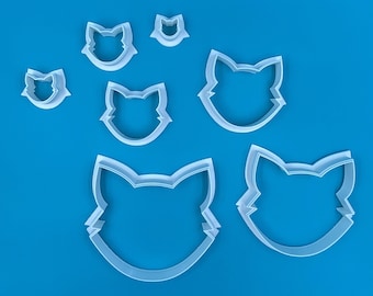 Fox Cat Dog Wolf Head Cutter - Clay, Fondant, Cookie, Jewelry