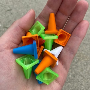 Toy Cone Set - RC Car, Cake Decoration, Construction Play