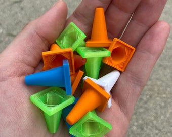 Toy Cone Set - RC Car, Cake Decoration, Construction Play