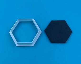 Sharp Hexagon Cutter - Clay, Fondant, Cookie, Jewelry