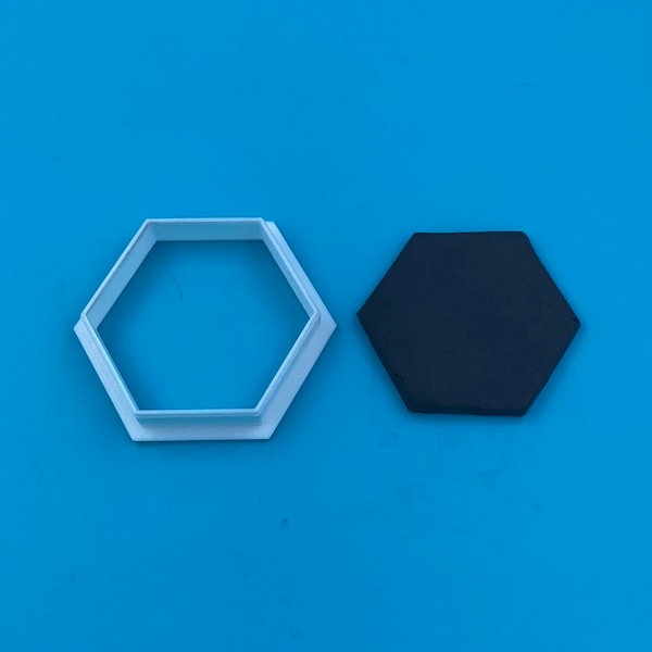 Sharp Hexagon Cutter - Clay, Fondant, Cookie, Jewelry