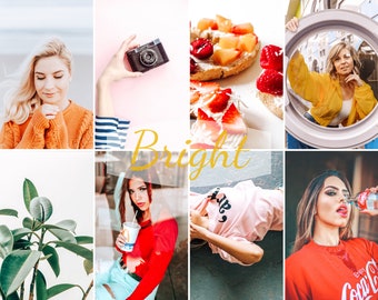 Mobile Lightroom Presets, Bright Presets, Colourful Blogger Preset, Influencer Preset Instagram, Warm Lifestyle Photography Presets, Filters