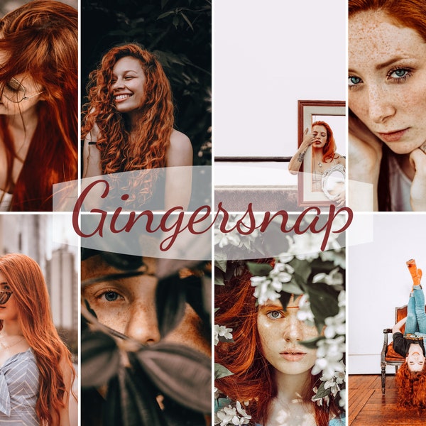 Lightroom Mobile Presets, Redhead Blogger Presets, Influencer Presets Instagram, Presets for redheads, Red Hair Filters