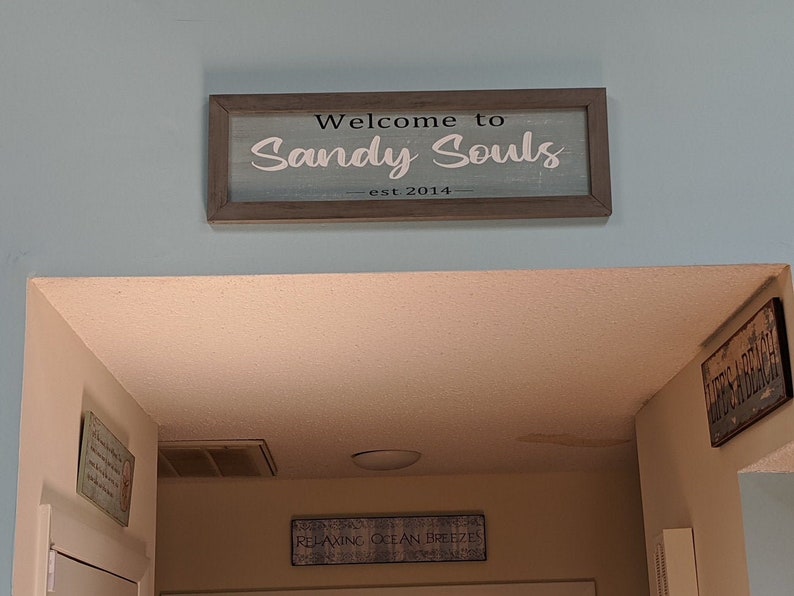 Personalized Beach House Sign