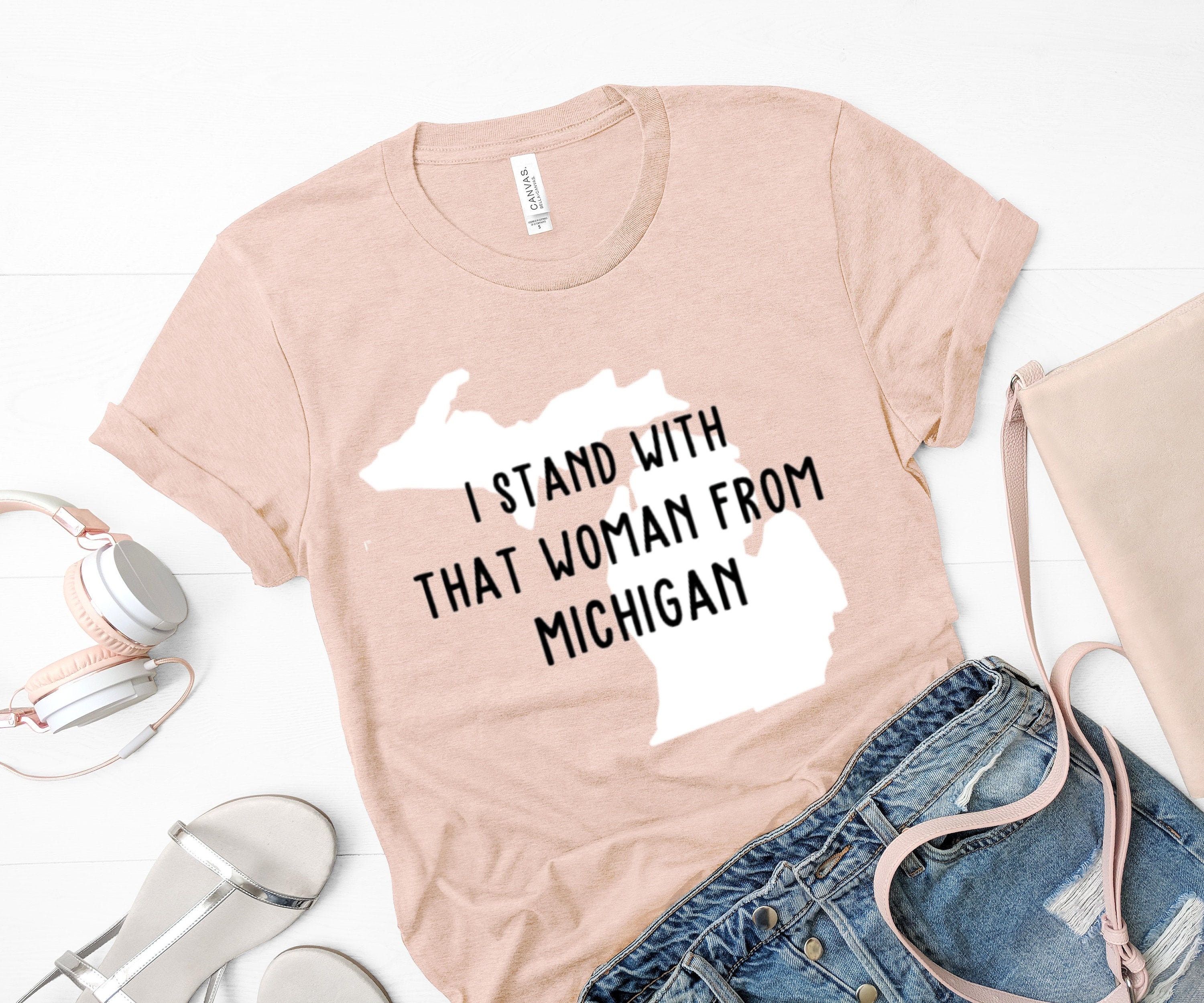 I Stand With That Woman From Michigan T Shirt, I Stand With That Lady…