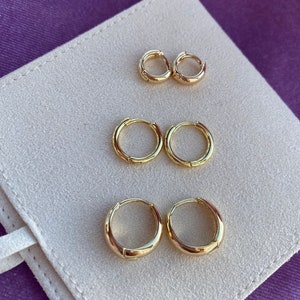 She’s a Woman Vintage Hoop Earrings | Minimalistic Earrings | Christmas Idea | Gold Earrings
