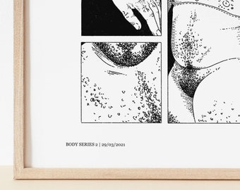 Transgender Art Print | Body Series 2 | Line Art Illustration | Perfect gift for him, gift for her, gift for them