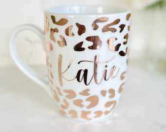 photo Cheetah Print Cup Ideas animal print mug etsy
