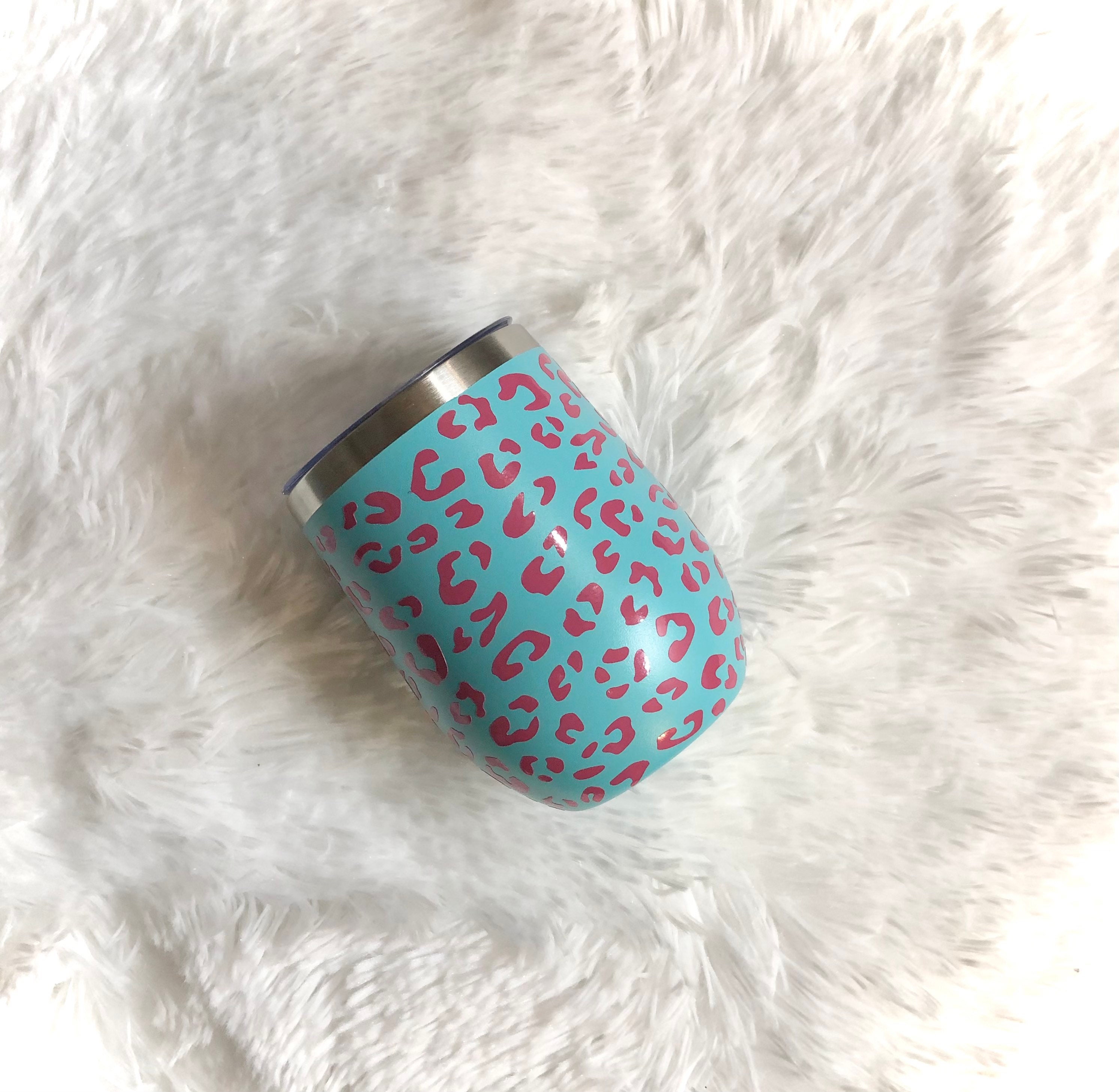 Personalized Leopard Wine Tumbler Insulated Wine Tumbler Etsy