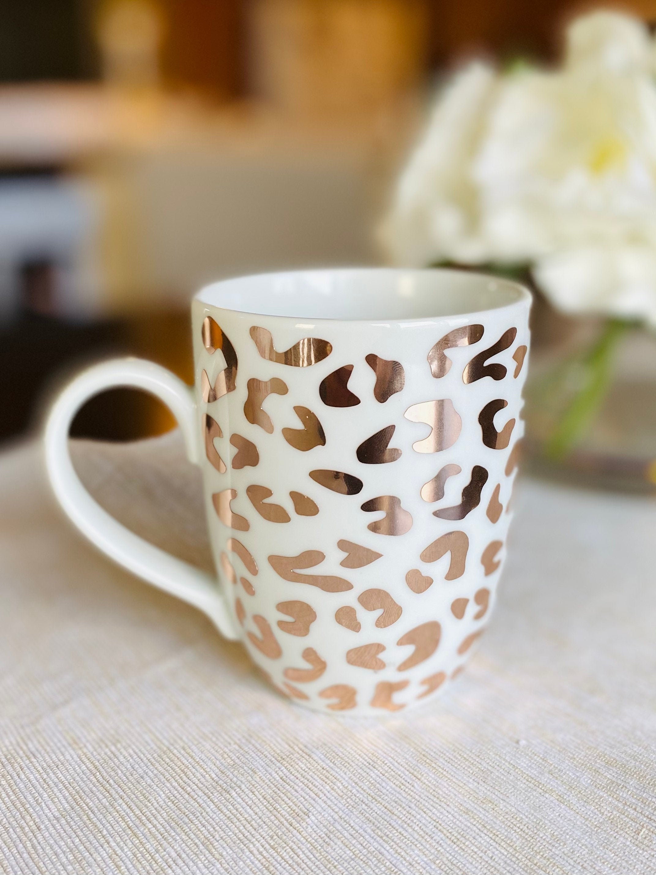 Leopard Coffee Mug Personalized Leopard Coffee Mug Gift Etsy