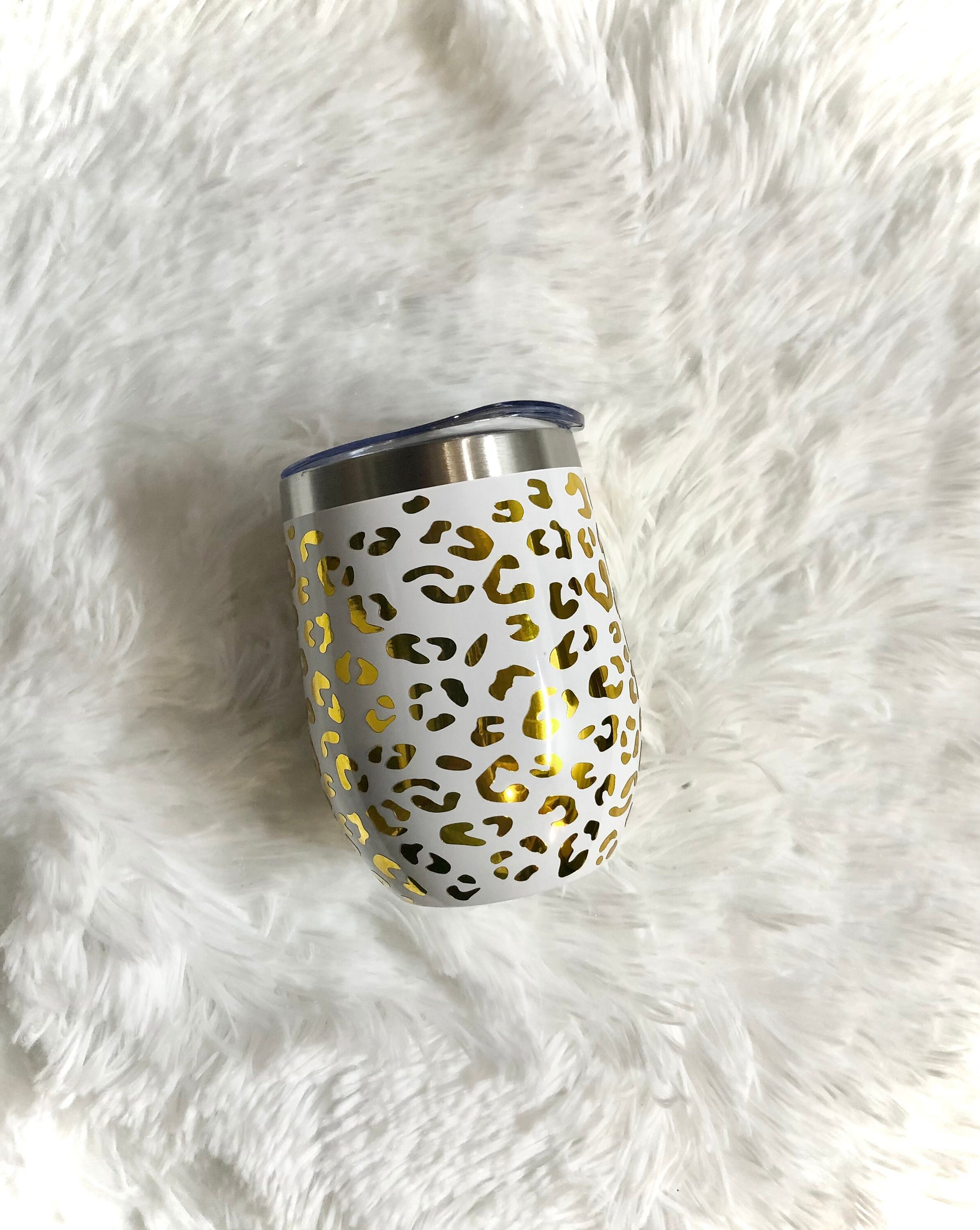Personalized Leopard Wine Tumbler Insulated Wine Tumbler Etsy
