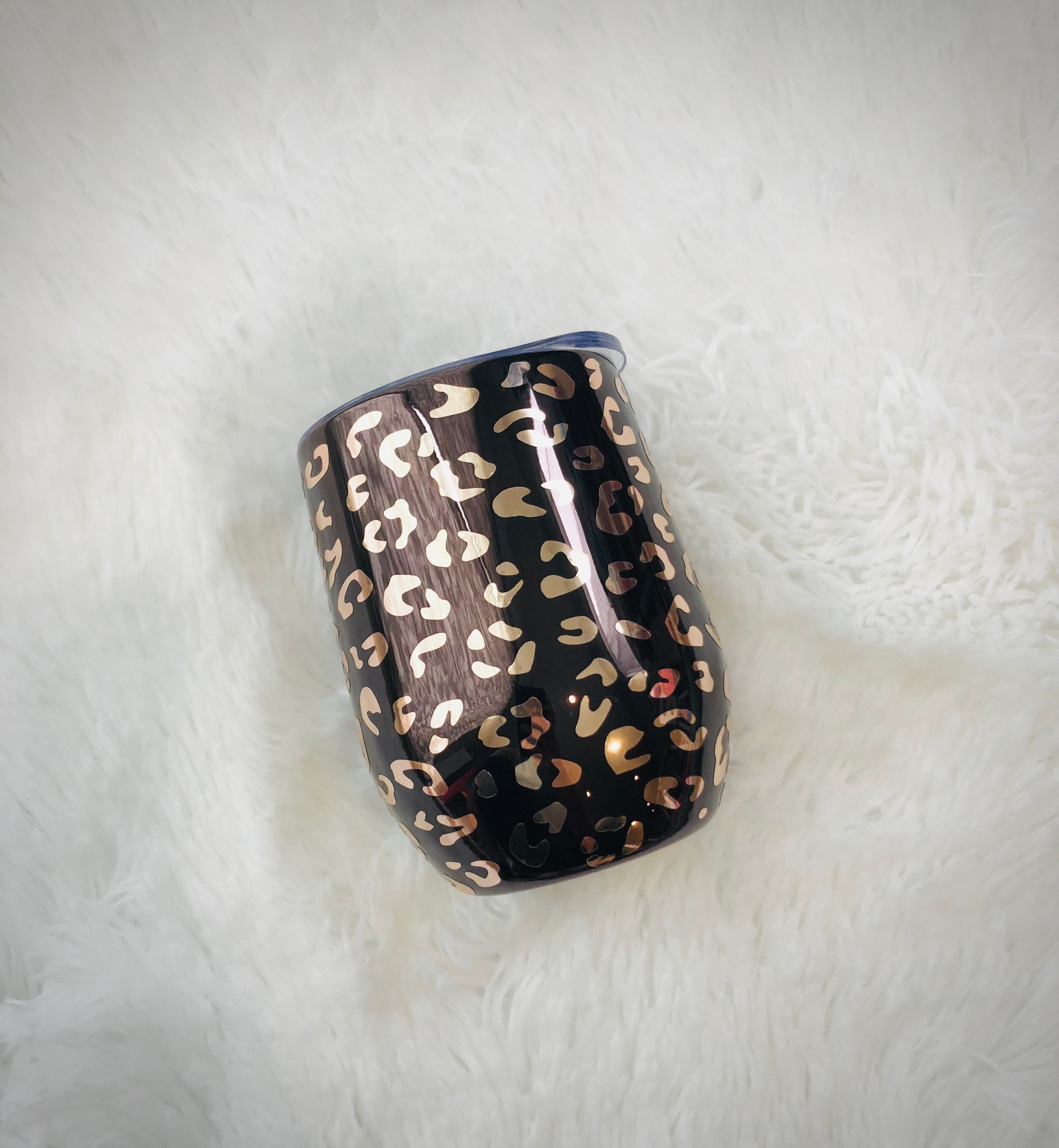 Personalized Leopard Wine Tumbler Insulated Wine Tumbler Etsy