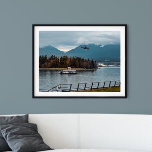 Stanley Park Photograph, Mountains Digital Print, Photography Print, Instant Download, Art, Home Decor, Vancouver Picture, Colourful, Van
