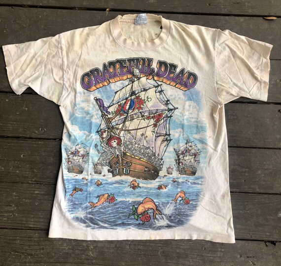 Vintage 1993 Grateful Dead Ship of Fools distresse