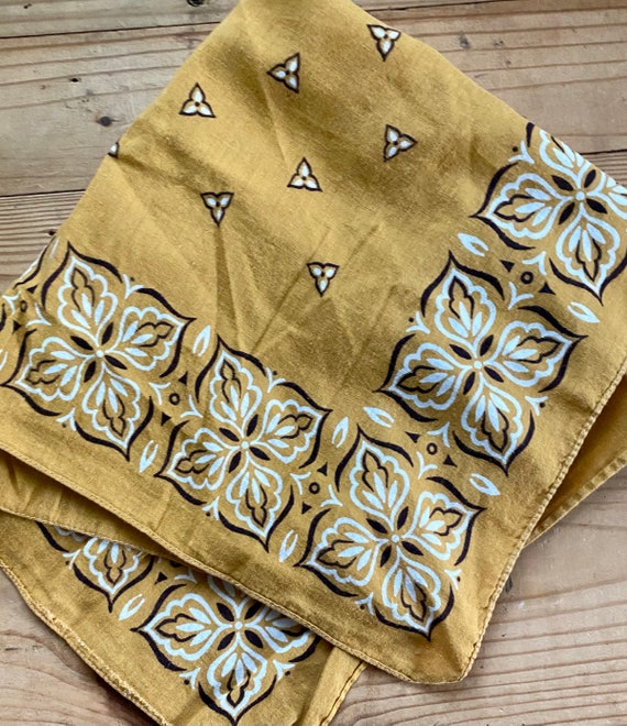 Yellow - Handmade Cotton Bandana 13