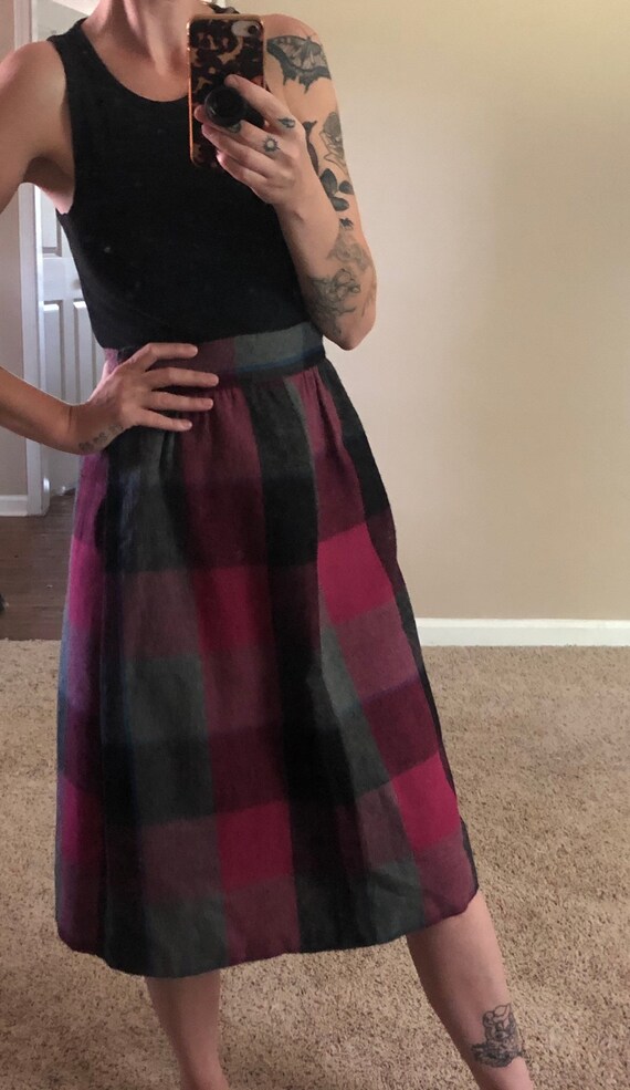 Vintage plaid skirt size 4/6