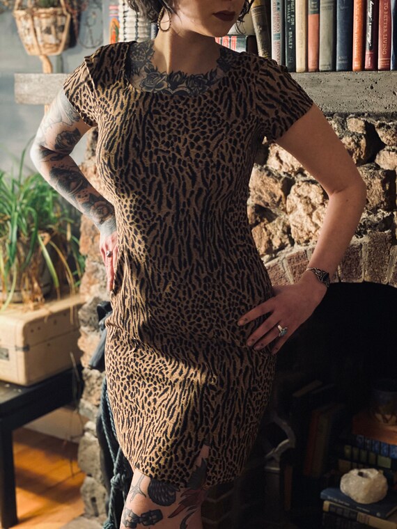 Vintage animal print dress gem