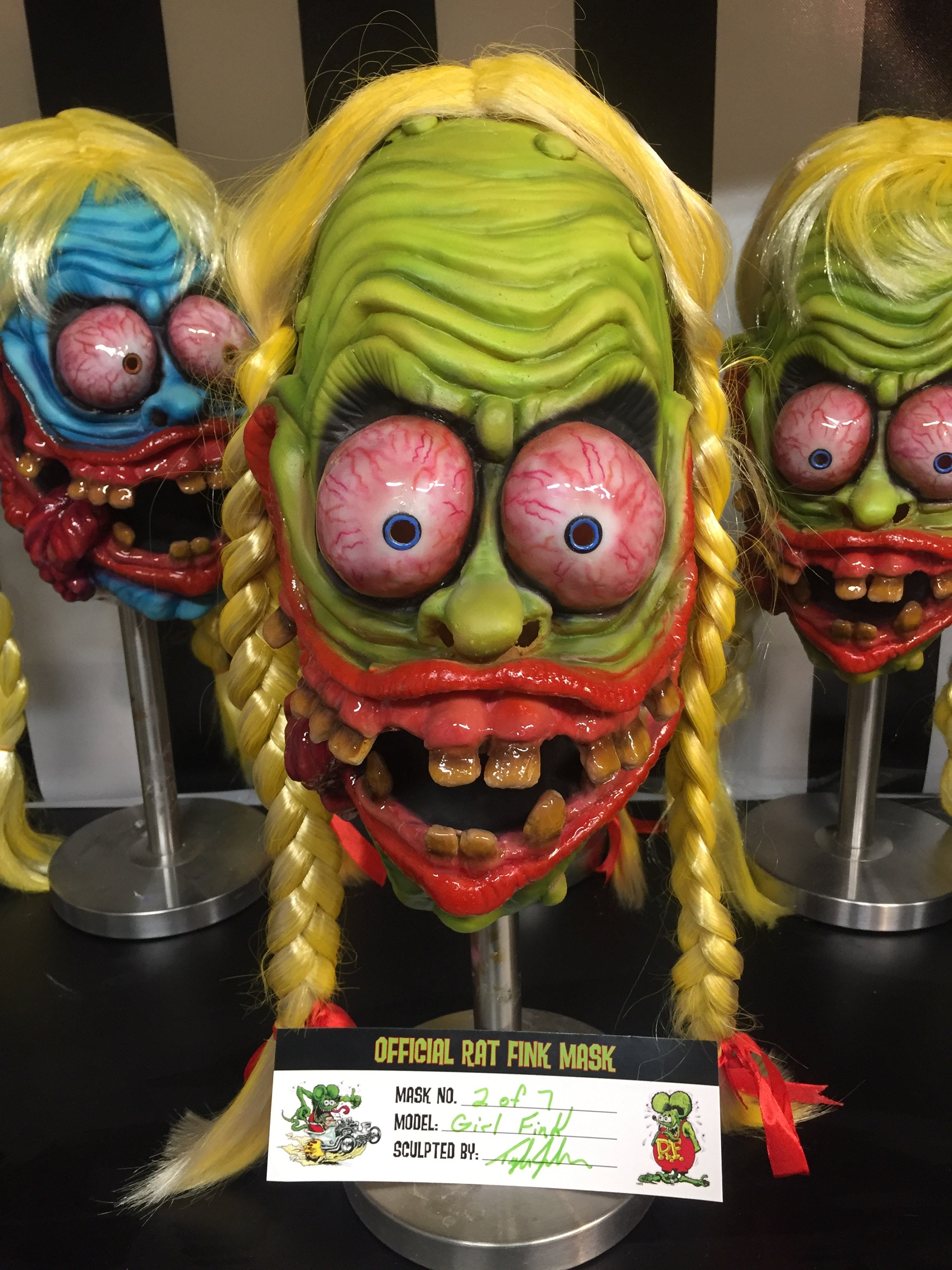 Girl Fink! Officially Licensed Rat Fink Gear. Display Mask. - Etsy