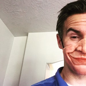 Creepy smile mask