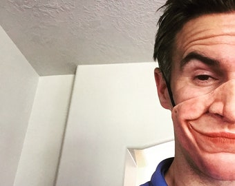 Creepy smile mask