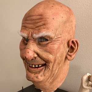 The “Judge.” Realistic latex mask