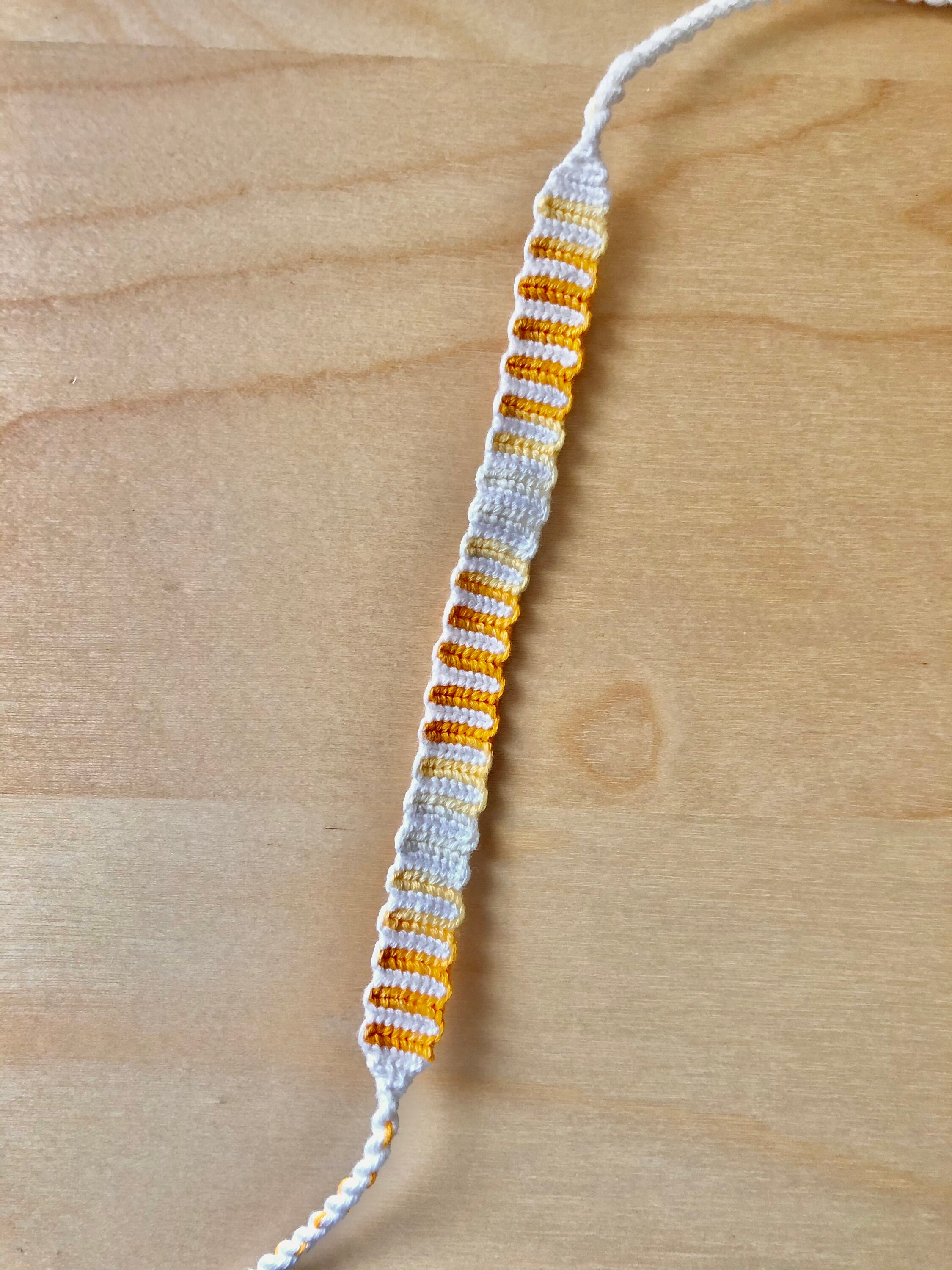 Woven Friendship Bracelet Colorful Vertical Wave Pattern Etsy