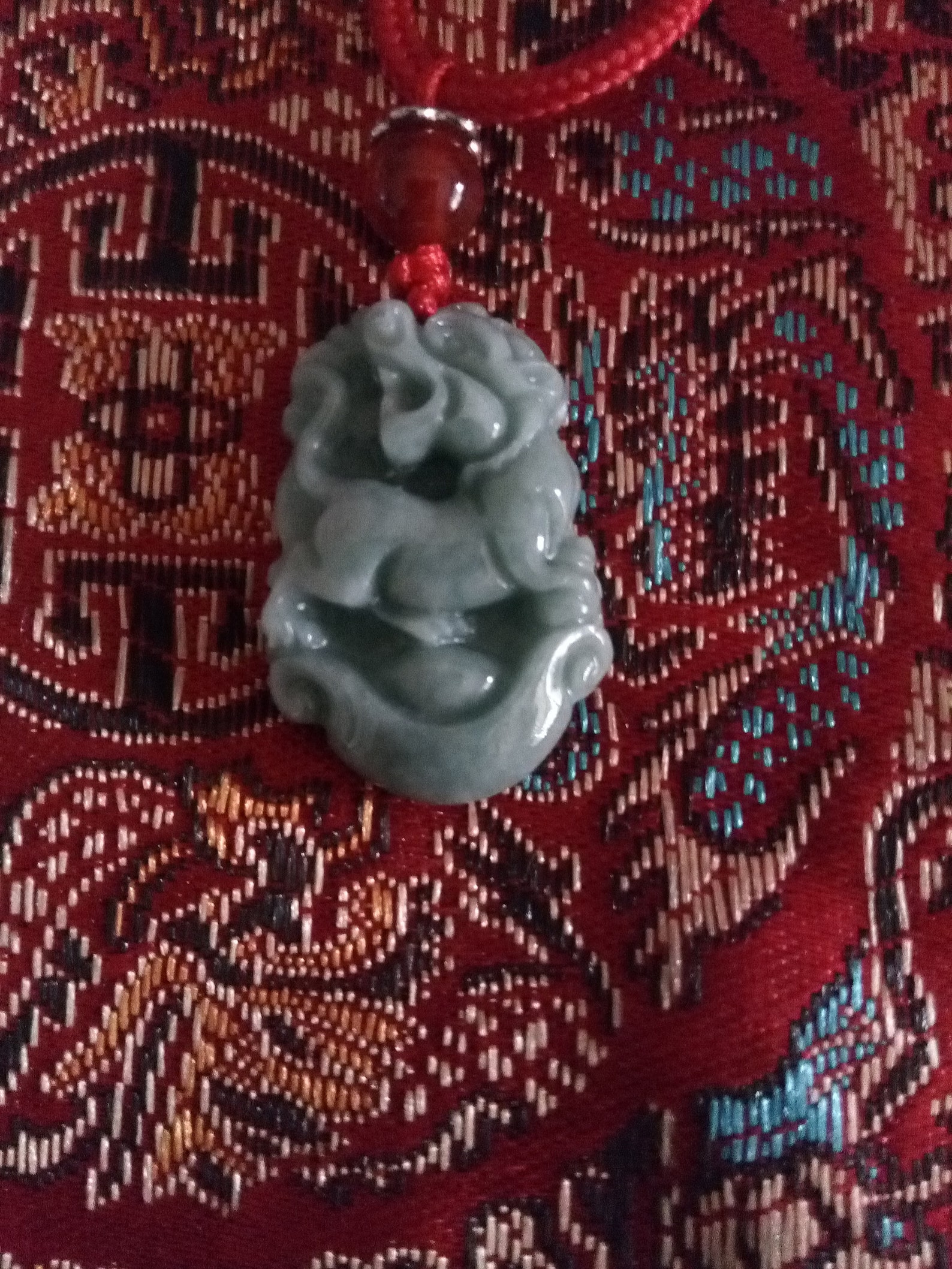 100 Jade zodiac Tiger pendant. Hand carved Jade pendant. 2022 Etsy