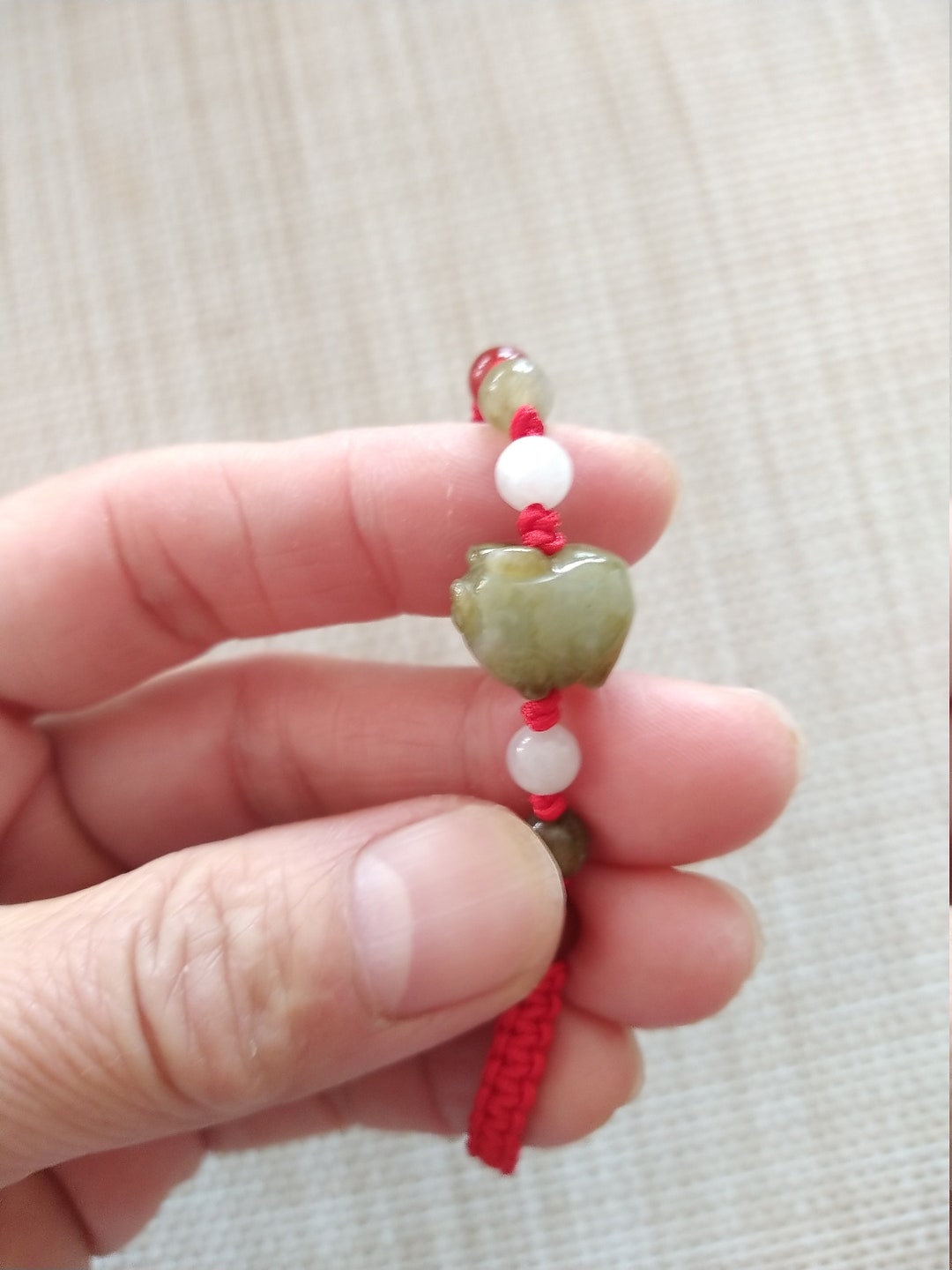 Jade Zodiac Pig Bracelet. Original Color No Dyeing. Good Luck Etsy