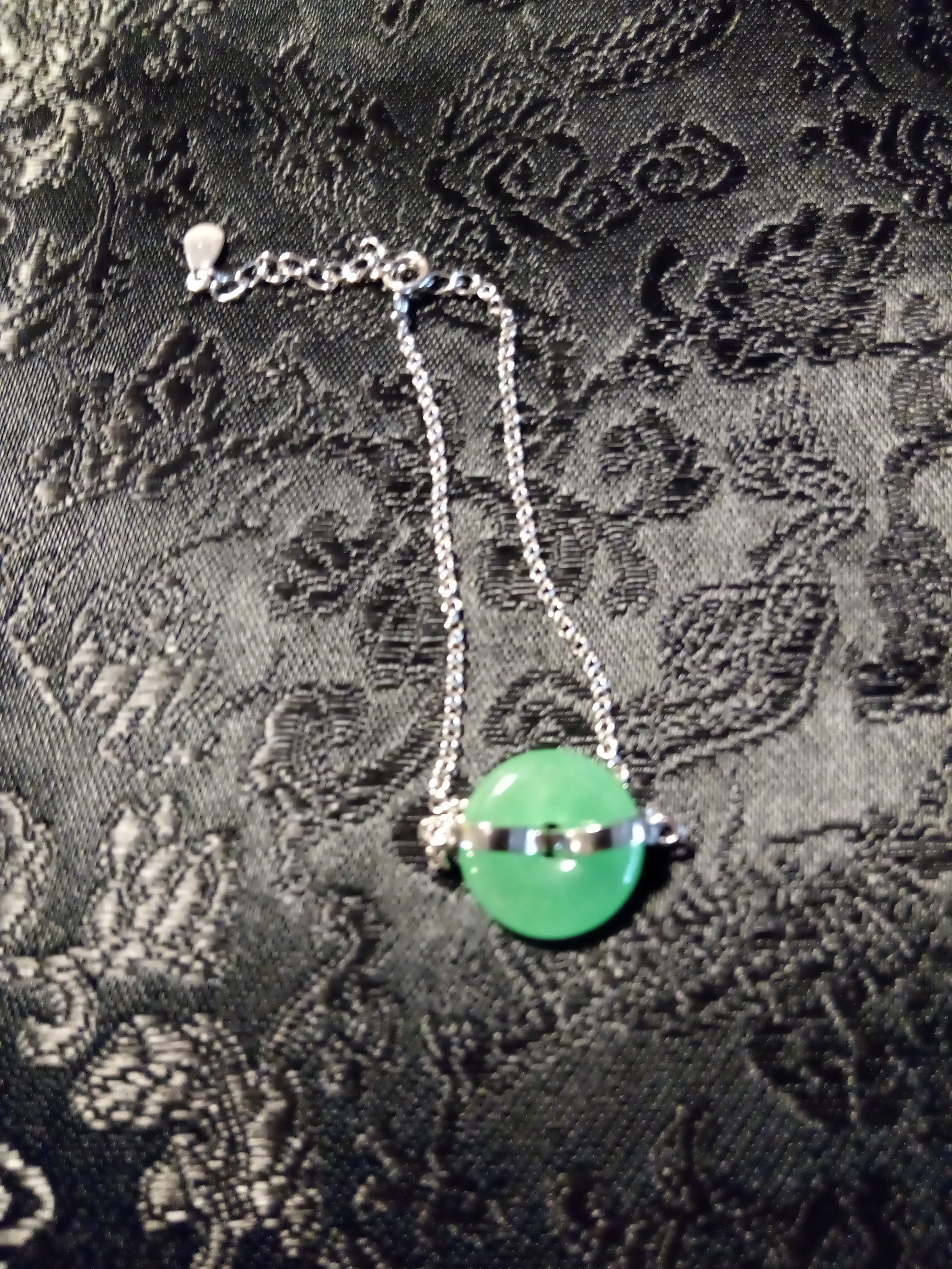 100% Natural Green Jade silver Bracelet. Very good quality. | Etsy