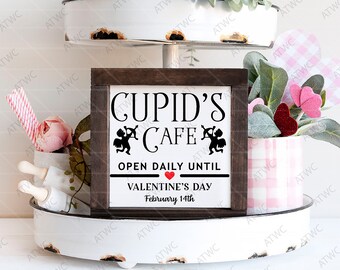 Cupids Cafe DIGITAL SVG Cut File, Rustic Farmhouse Valentine's Day svg, Valentine's Day Sign svg, Valentine svg, Valentines svg, eps, png
