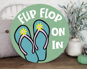 Summer Flip Flop On In DIGITAL SVG Cut File, Summer svg, Flip Flop svg, Summer Sign svg, Flip Flops svg, Beach svg, Summer Flip Flops svg