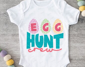 Egg Hunt Crew Easter Spring DIGITAL SVG Cut File, Egg Hunt svg, Hunting svg, Egg svg, Kid Easter Shirt svg, Easter Holiday svg, Easter Quote