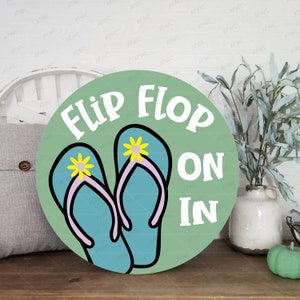 Summer Flip Flop On In DIGITAL SVG Cut File, Summer svg, Flip Flop svg, Summer Sign svg, Flip Flops svg, Beach svg, Summer Flip Flops svg