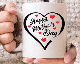 Happy Mother es Day Digital Svg, Muttertagssvg, Mama Mama Mutter svg, Mama Herz svg, Mom Love svg, Mutter Herz svg, I love mom svg