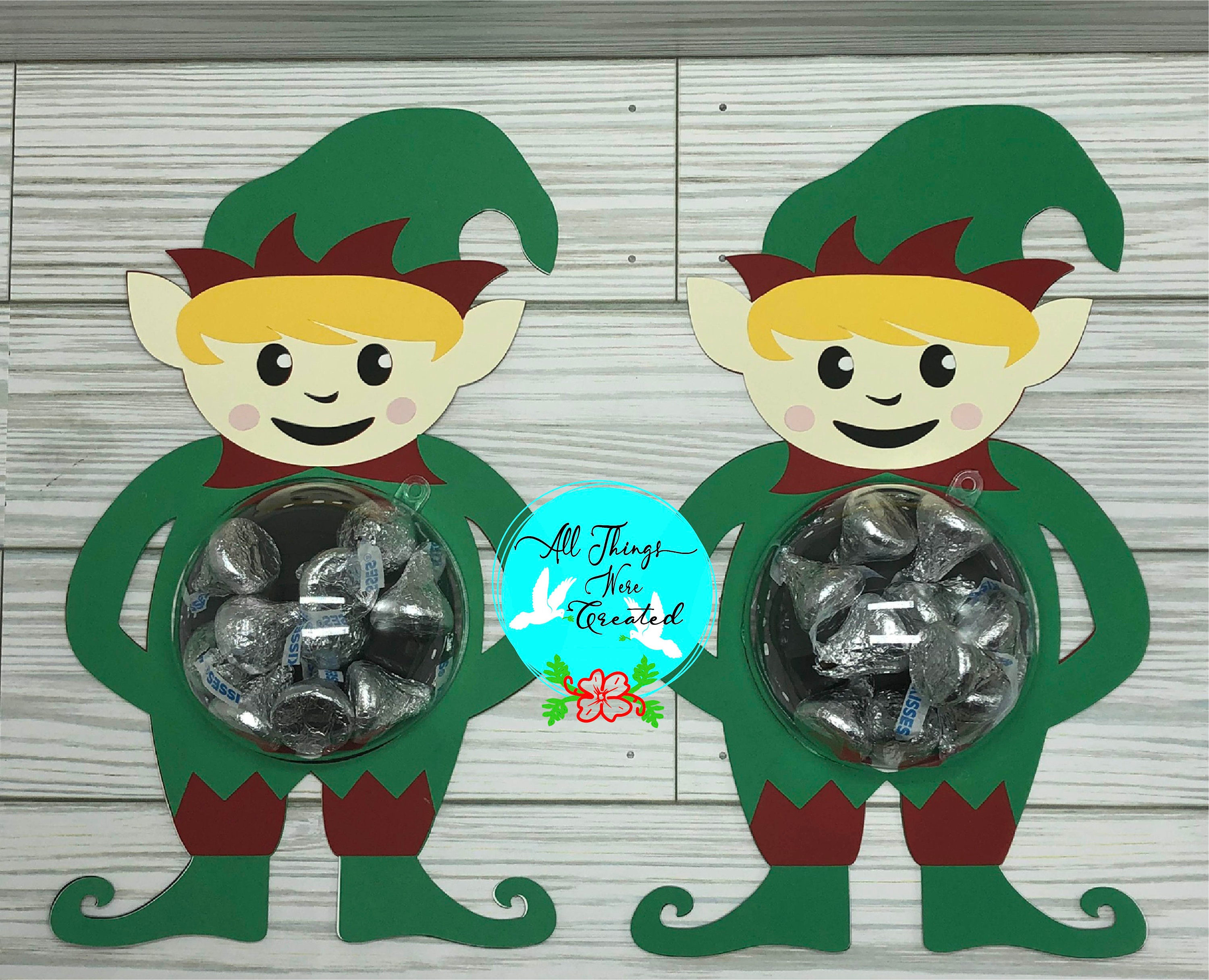 Stuffer Svg Christmas Boy Elf Candy Dome DIGITAL Svg Cut File, Christmas Candy Dome ...