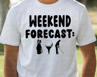 Happy Father's Day Golfing Weekend Forecast Golf DIGITAL SVG Cut File, Golf svg, Golf Quote svg, Golf Bag svg, Dad Golf svg, Father Day svg