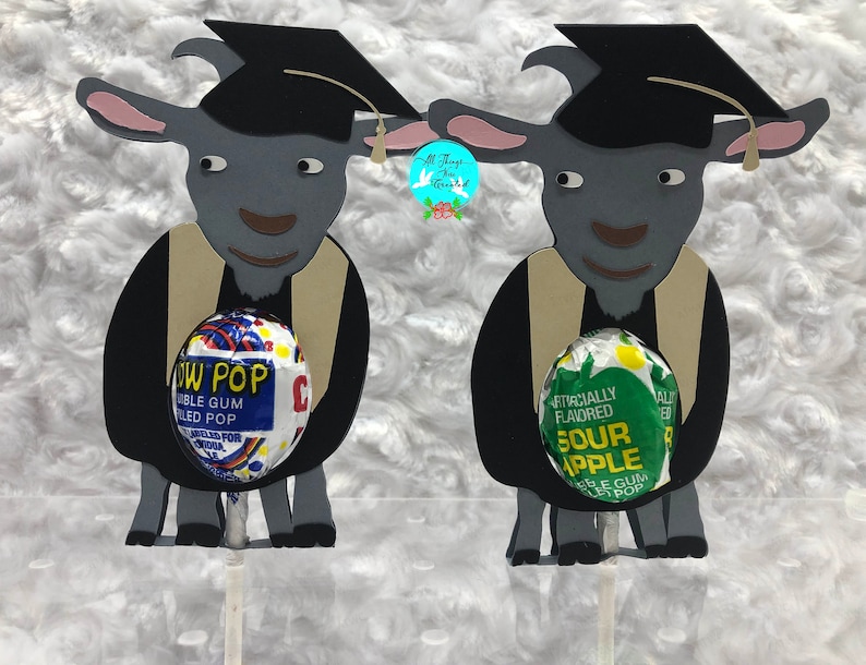 Graduation Goat Graduation Goat Lollipop Template Holder DIGITAL Svg Cut File ...