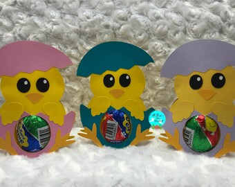 Pasen baby chick ei snoep houder sjabloon digitale svg gesneden bestand, baby kip paasei houder svg, kinderen ei houder mand stuffer gunst