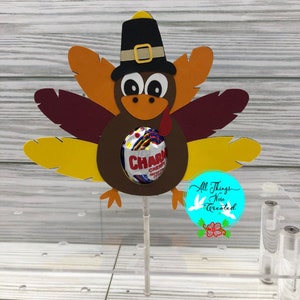 Thanksgiving Turkey Lollipop Holder Boy Girl DIGITAL Svg Cut File