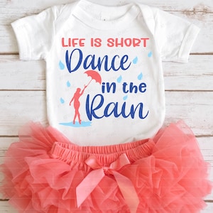 Rainy Day Life is Short Dance in the Rain DIGITAL SVG Cut File, Rain svg, Dancing svg, Dance svg, Rainy Day svg, Water Splash svg