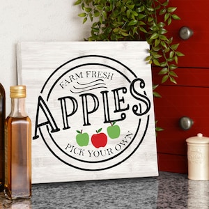 Farm Fresh Apples DIGITAL Svg Cut File, Fall Sign svg, Rustic Apple Sign svg, Apple Orchard Farmers Market svg, Apple svg, Apple sign svg