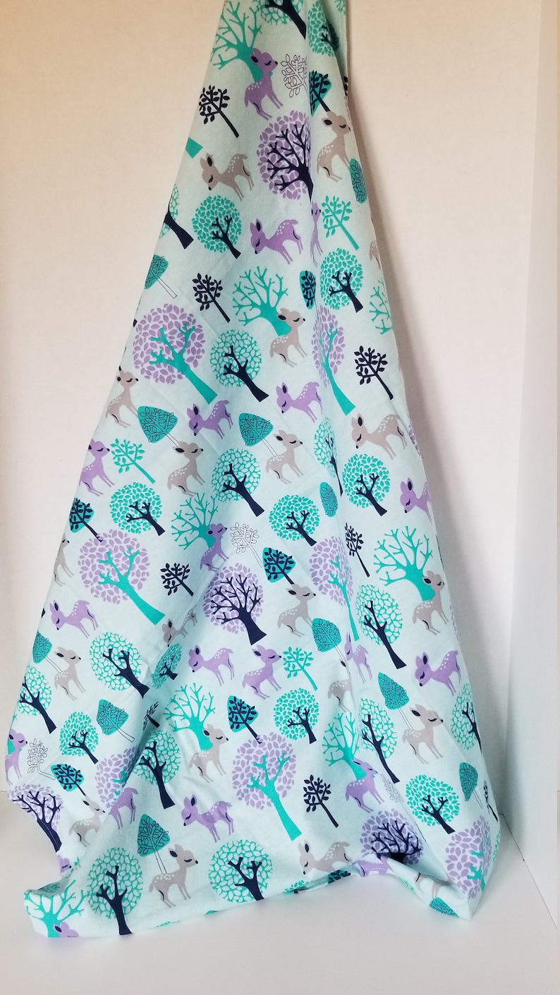 Wildlife flannel blanket