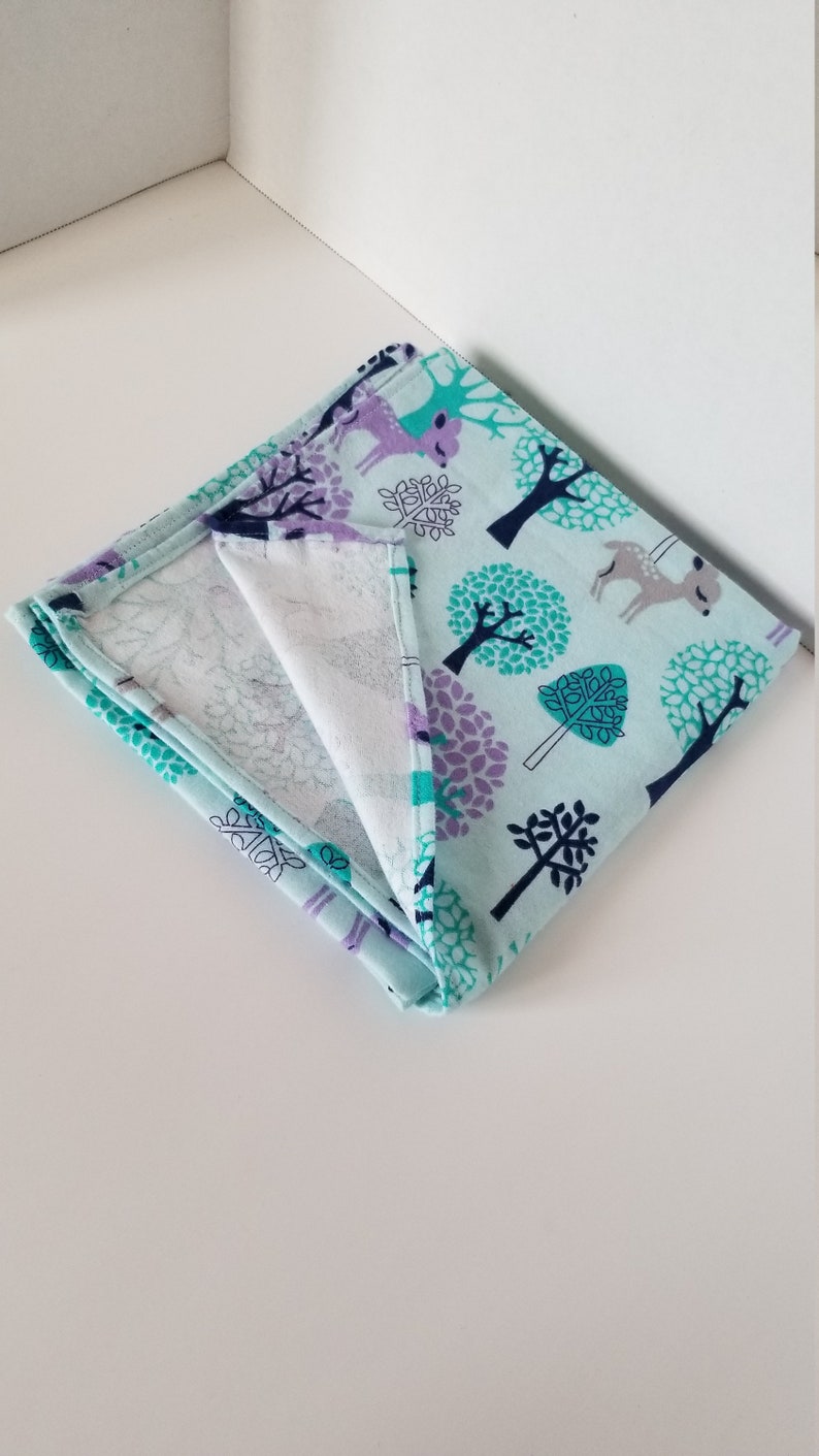 Wildlife flannel blanket