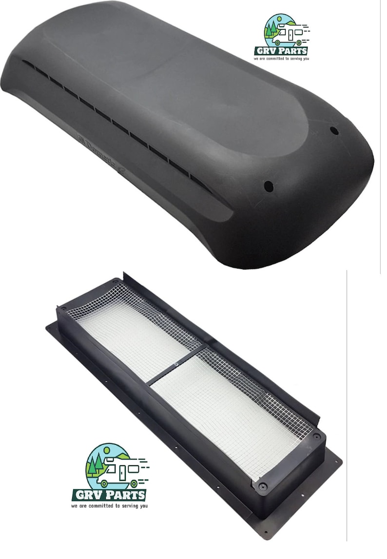 Black Dometic Refrigerator Roof Vent Cover With Base for RV Etsy