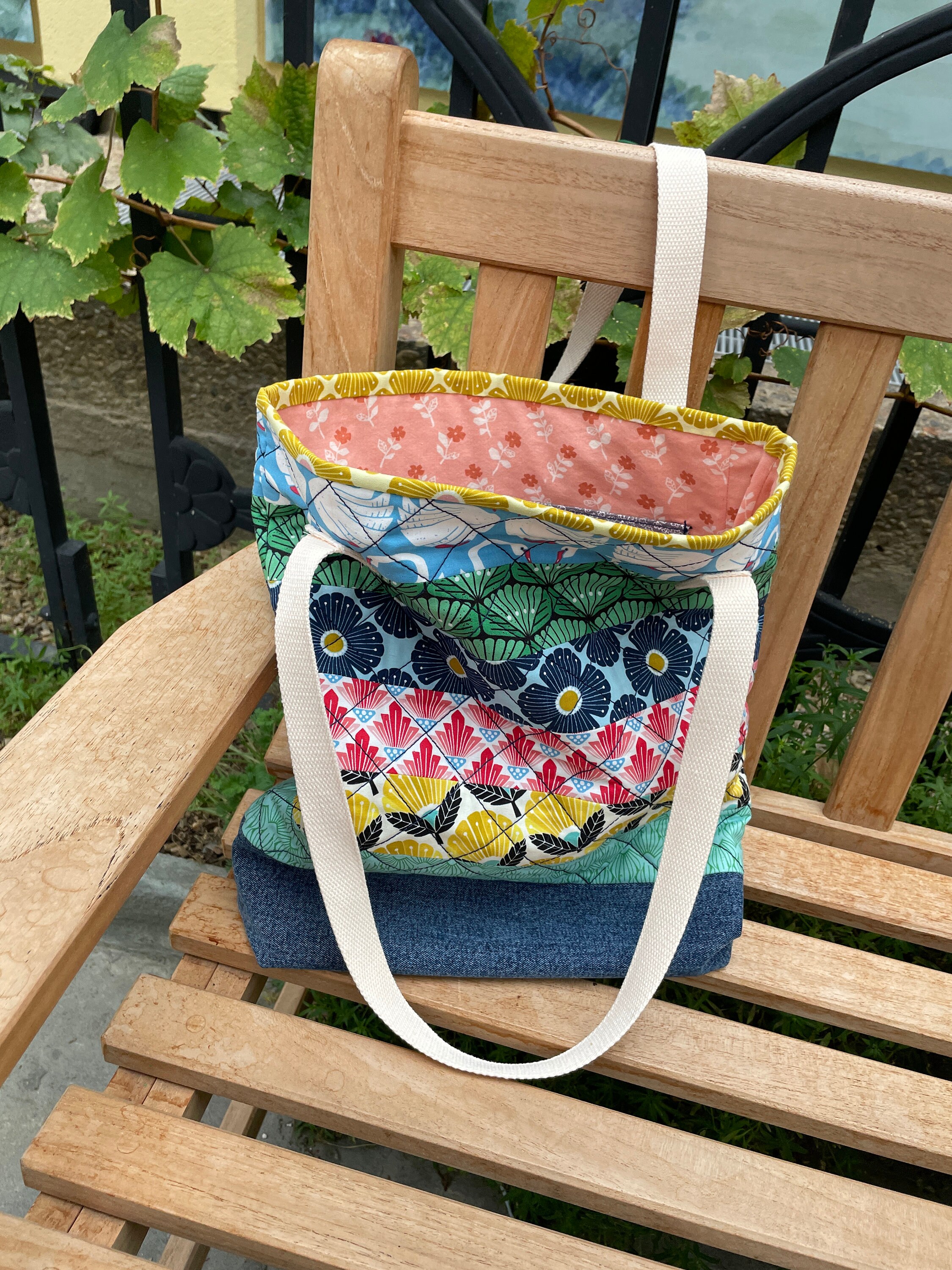 Quilted Tote Pattern PDF Pattern Etsy