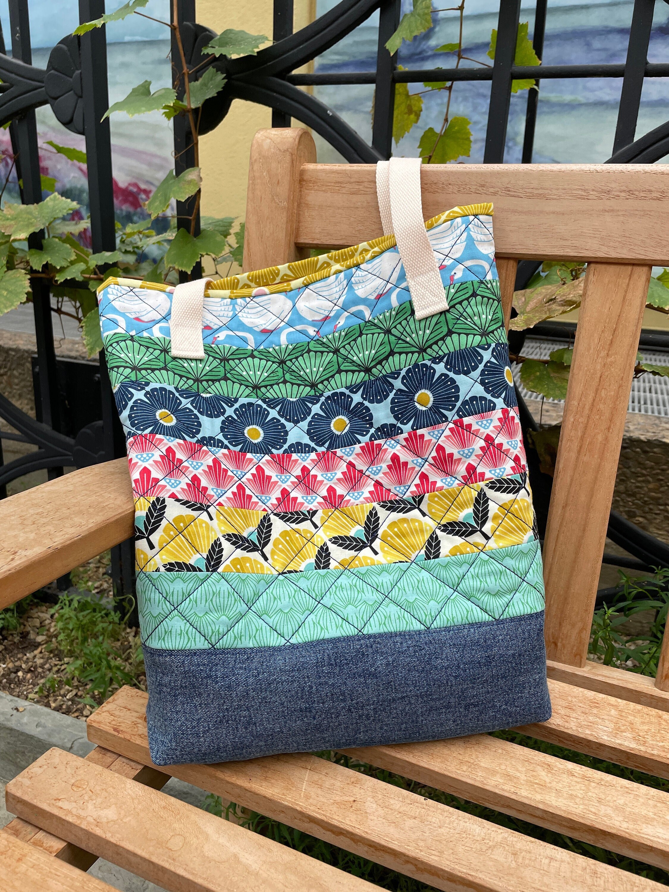 Quilted Tote Pattern PDF Pattern Etsy