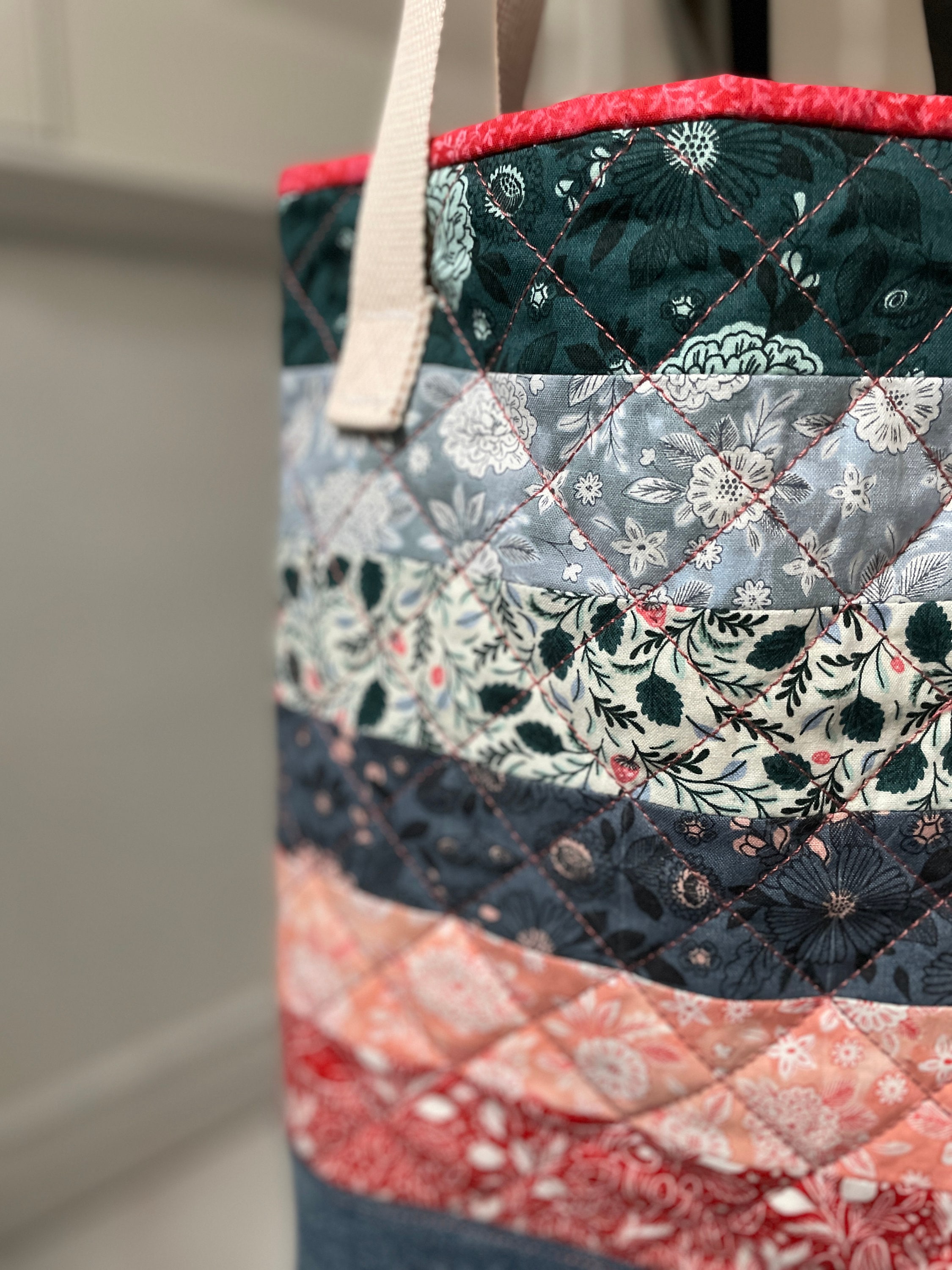 Quilted Tote Pattern PDF Pattern Etsy