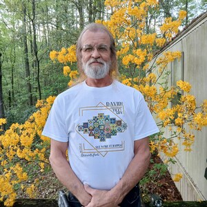 David the hometown tile guy Gold t shirt image 2